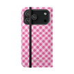 Pink Gingham - Flip Case - Westport Cove