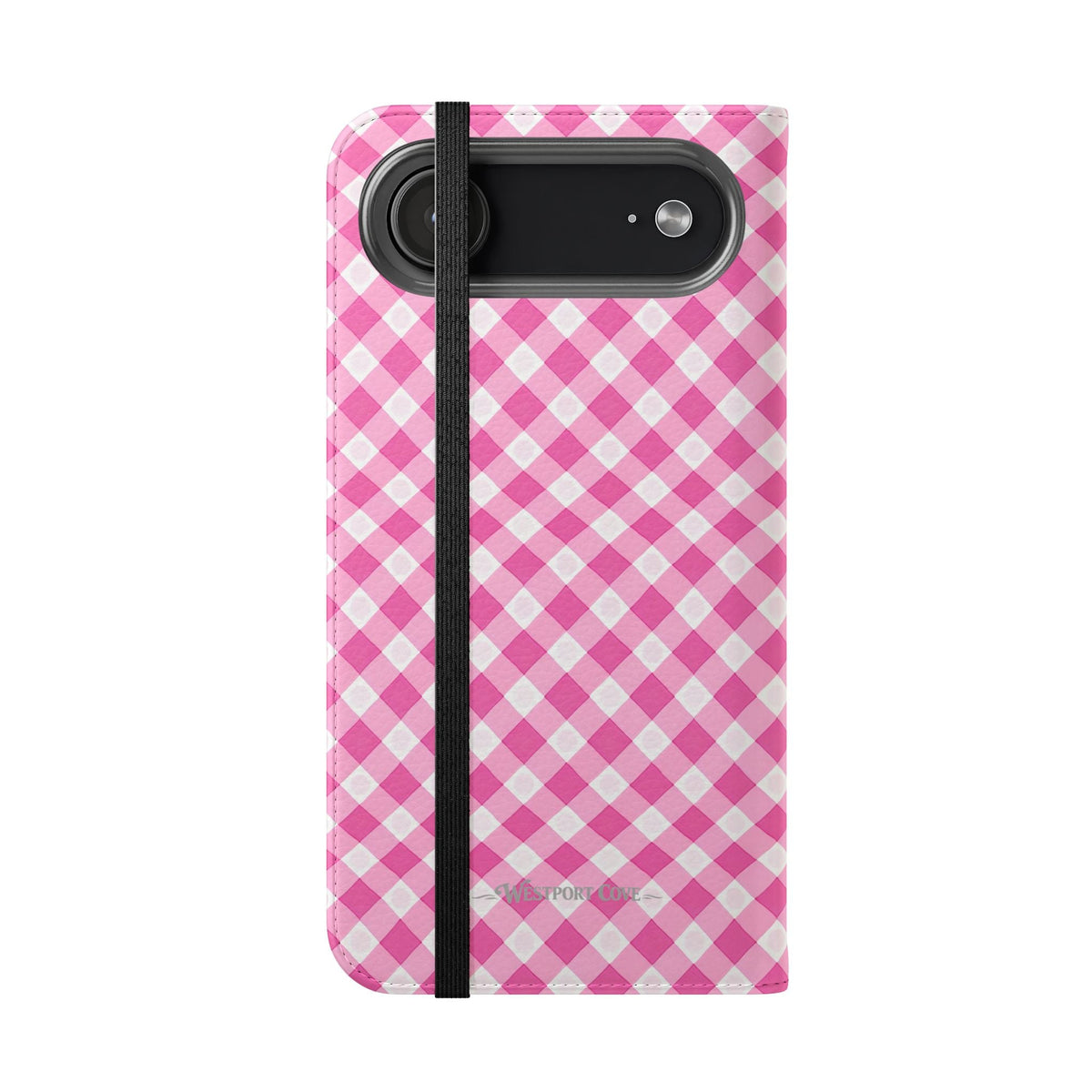 Pink Gingham - Flip Case - Westport Cove