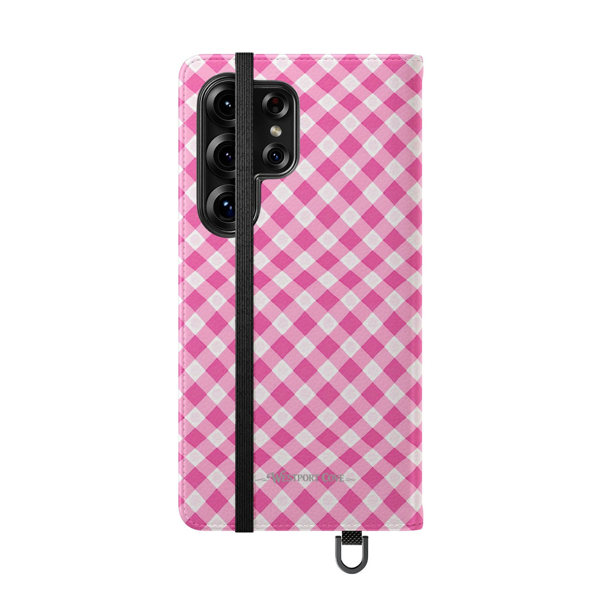 Pink Gingham - Flip Case - Westport Cove
