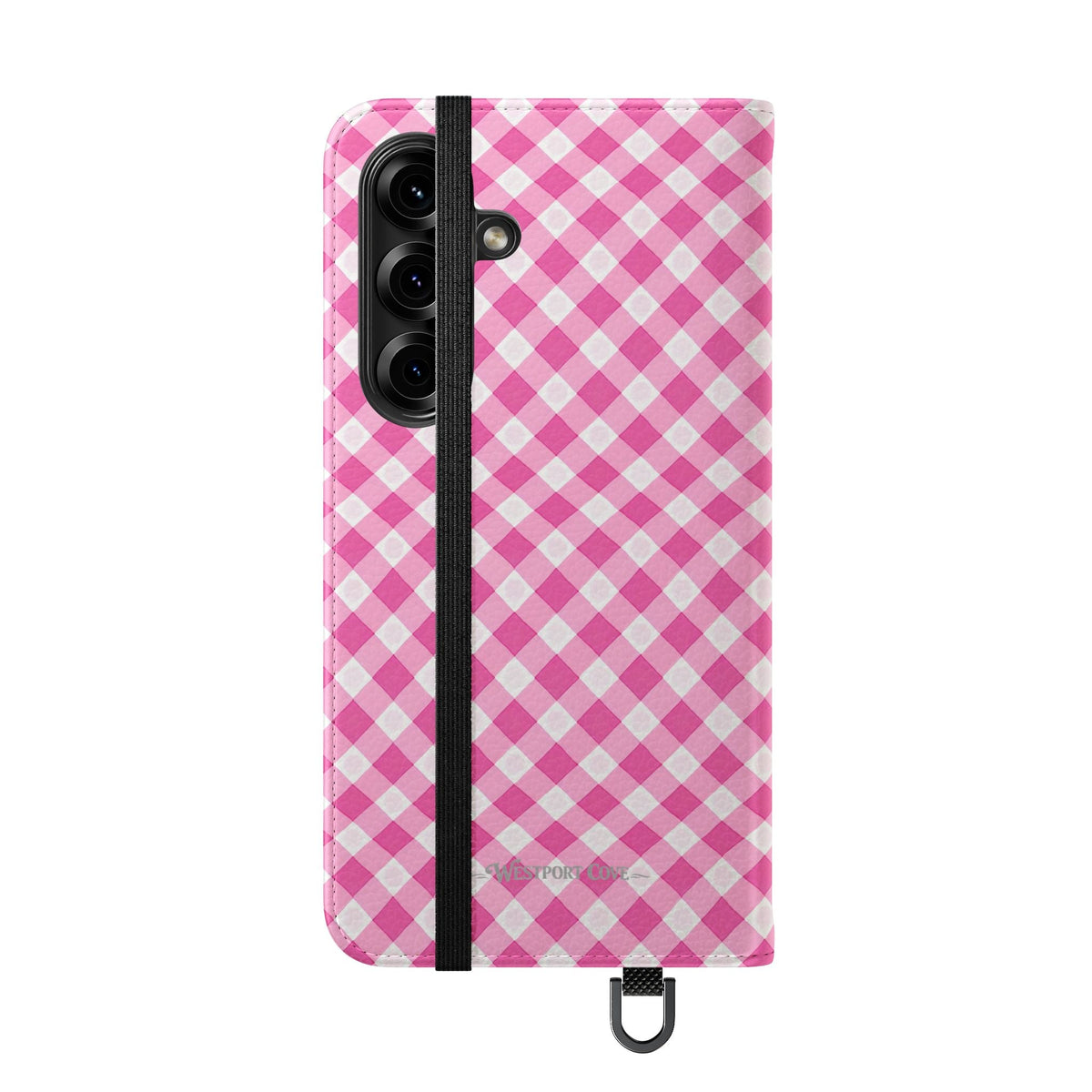 Pink Gingham - Flip Case - Westport Cove
