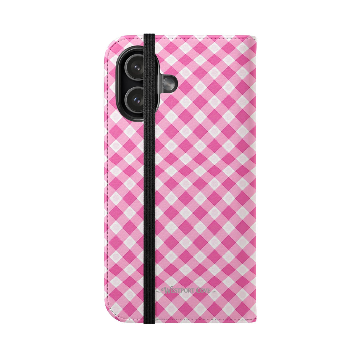 Pink Gingham - Flip Case - Westport Cove