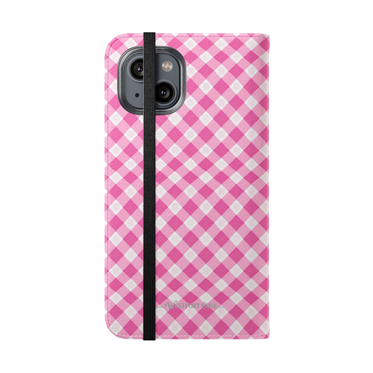 Pink Gingham - Flip Case - Westport Cove