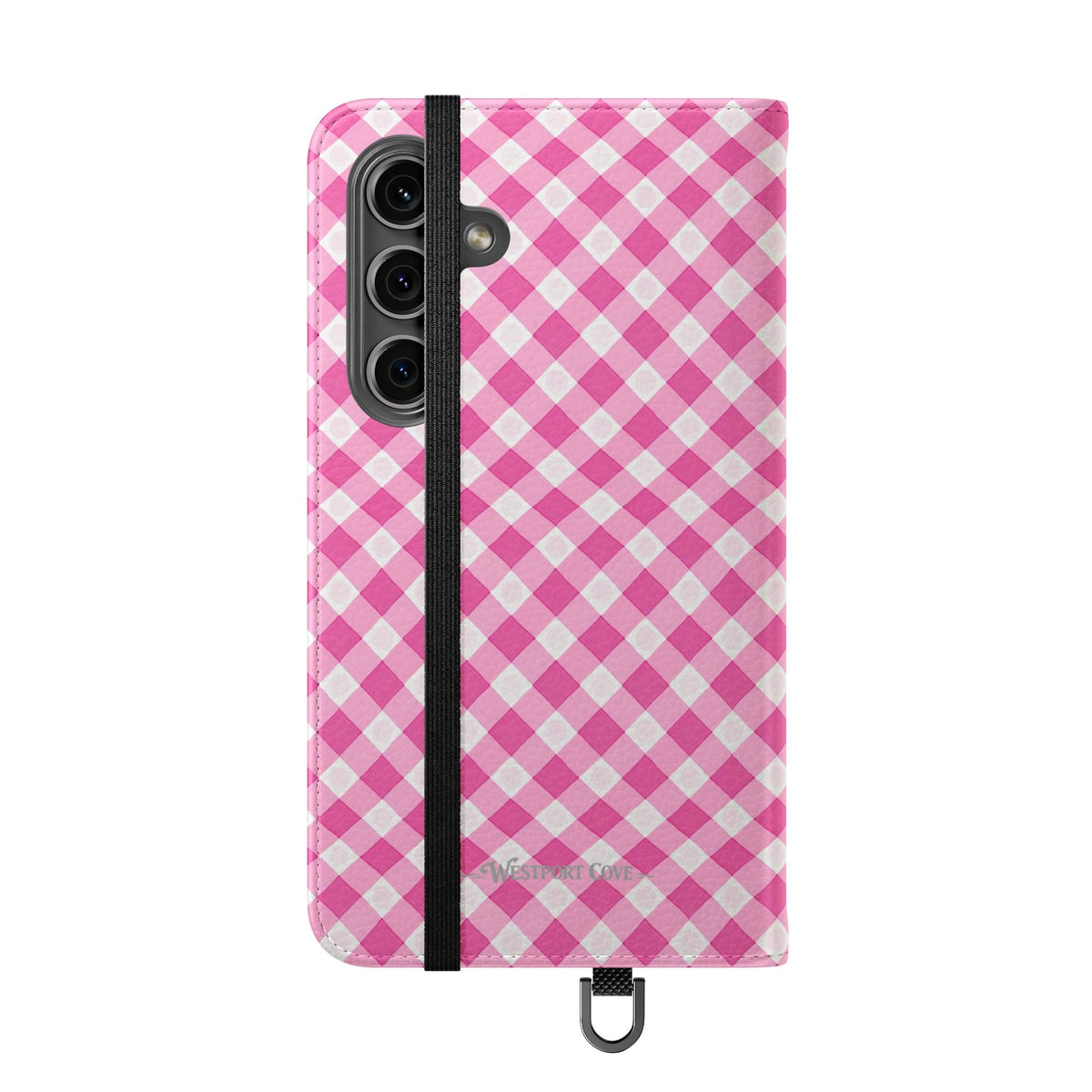 Pink Gingham - Flip Case - Westport Cove
