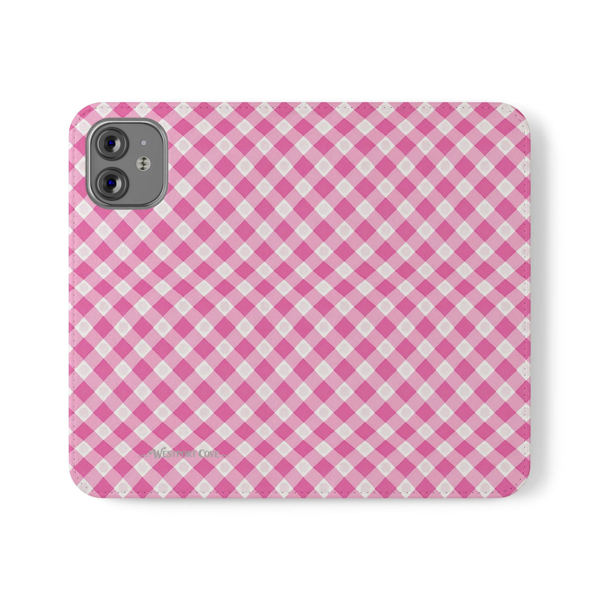 Pink Gingham - Flip Case - Westport Cove