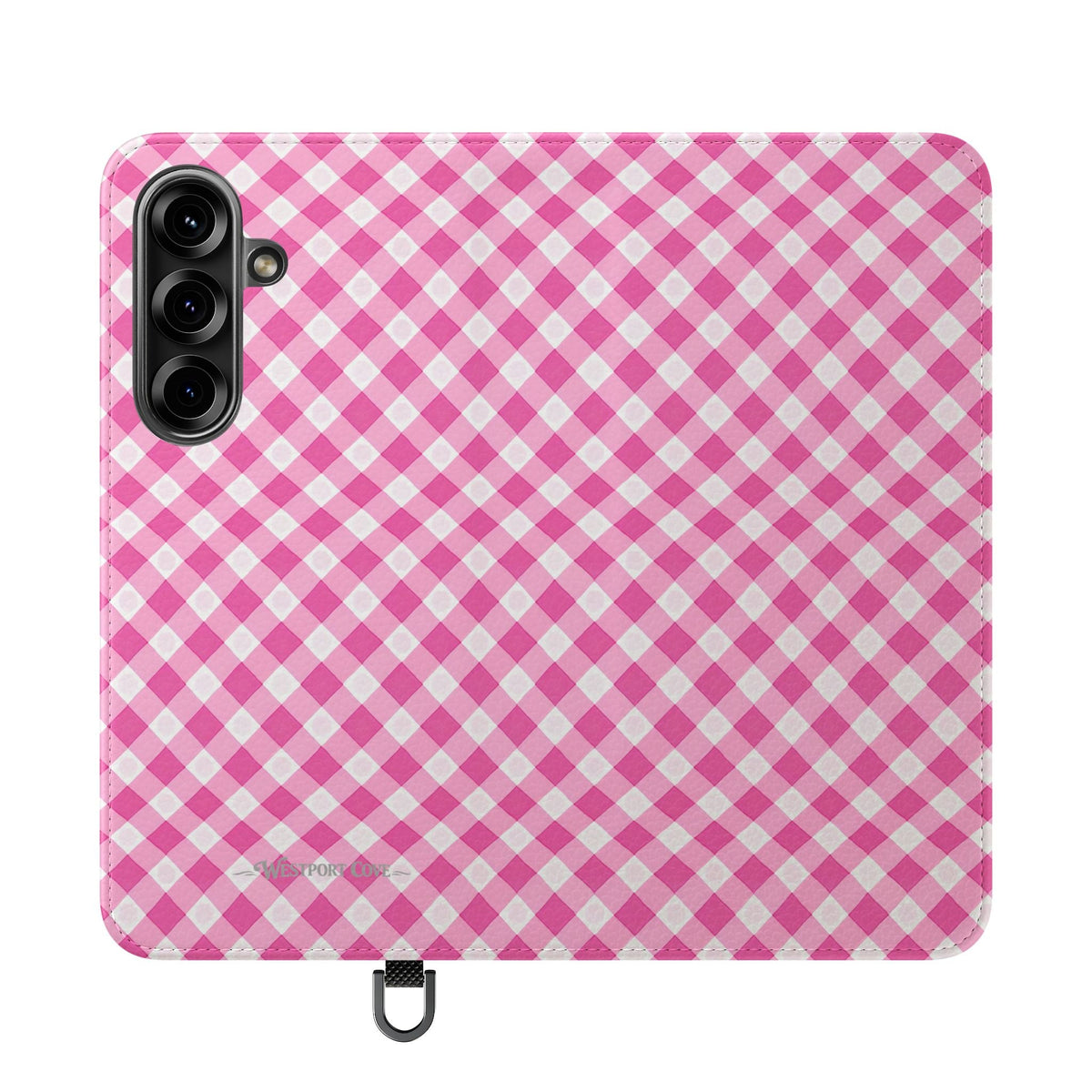 Pink Gingham - Flip Case - Westport Cove