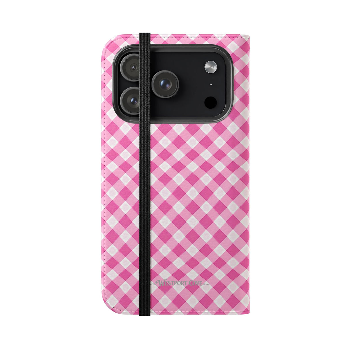 Pink Gingham - Flip Case - Westport Cove