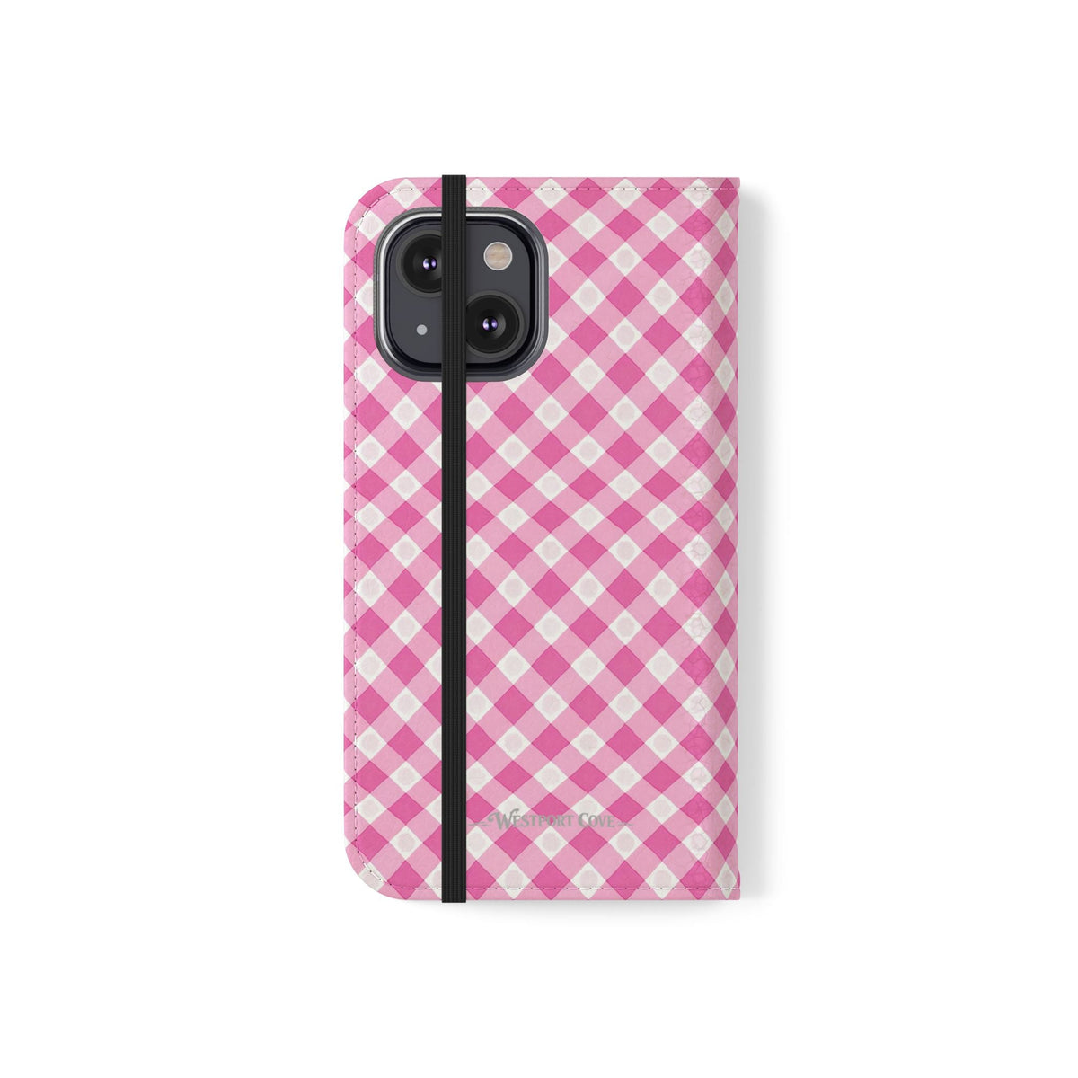 Pink Gingham - Flip Case - Westport Cove