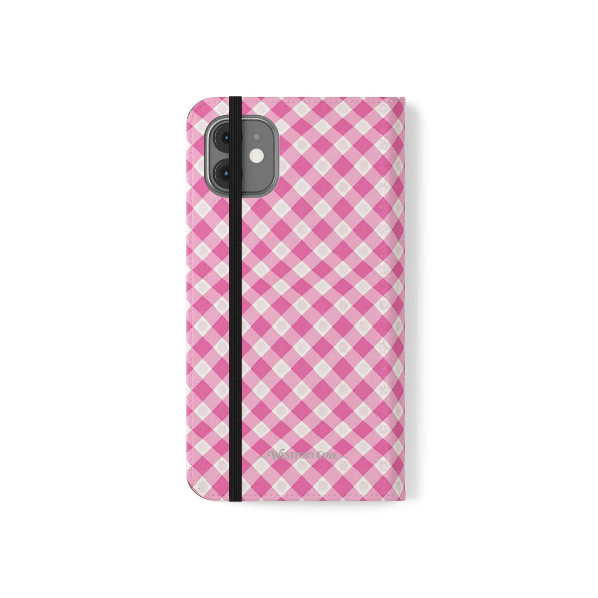 Pink Gingham - Flip Case - Westport Cove