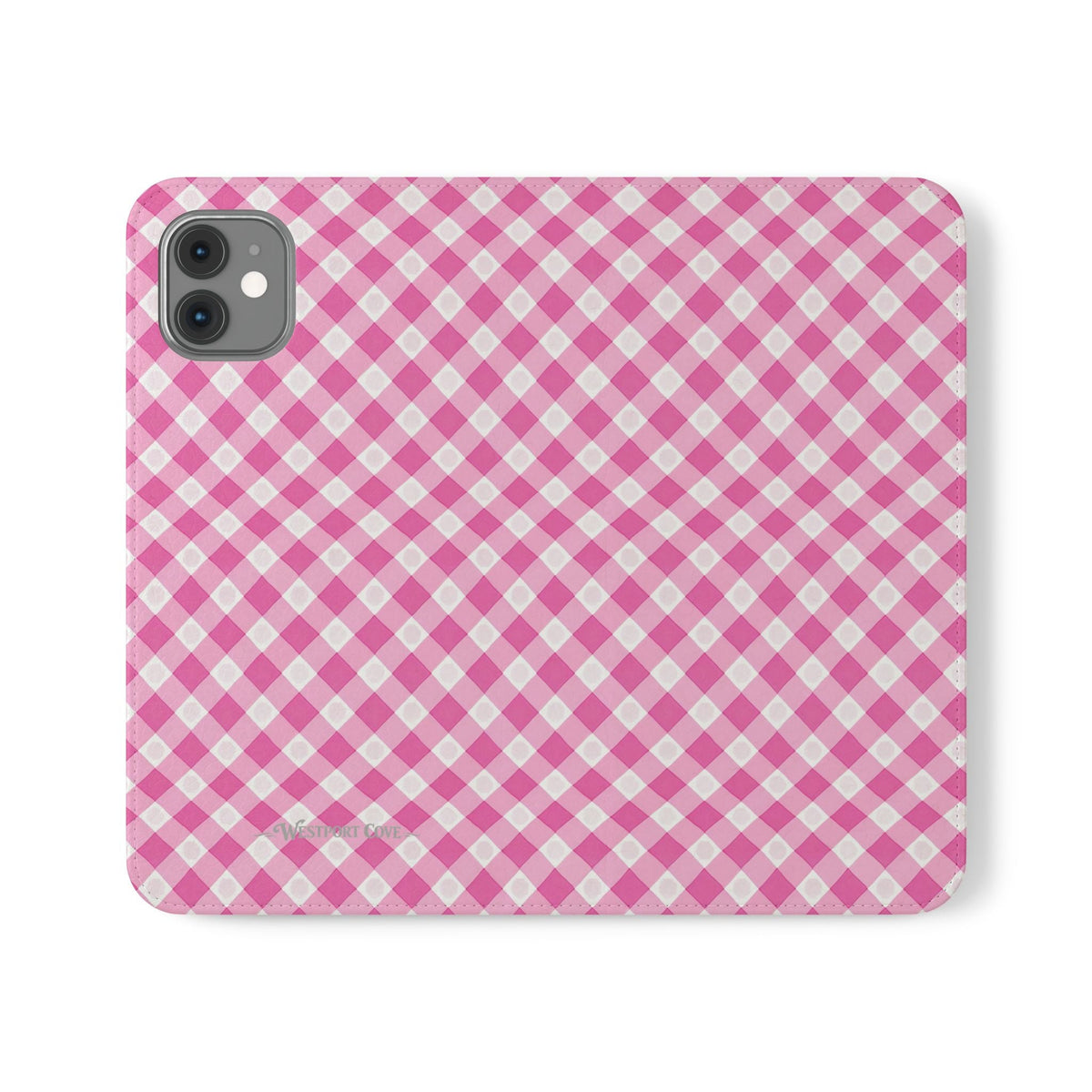 Pink Gingham - Flip Case - Westport Cove