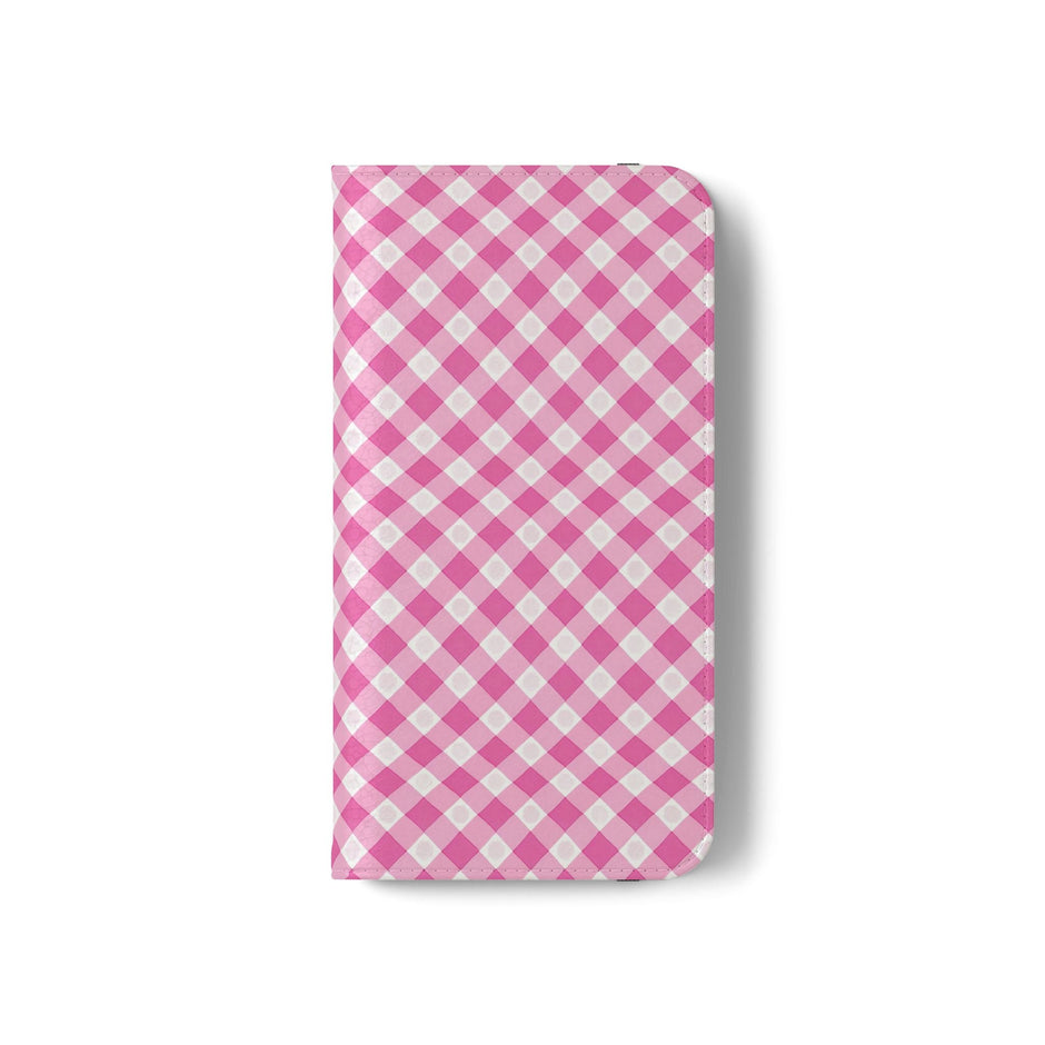 Pink Gingham - Flip Case - Westport Cove