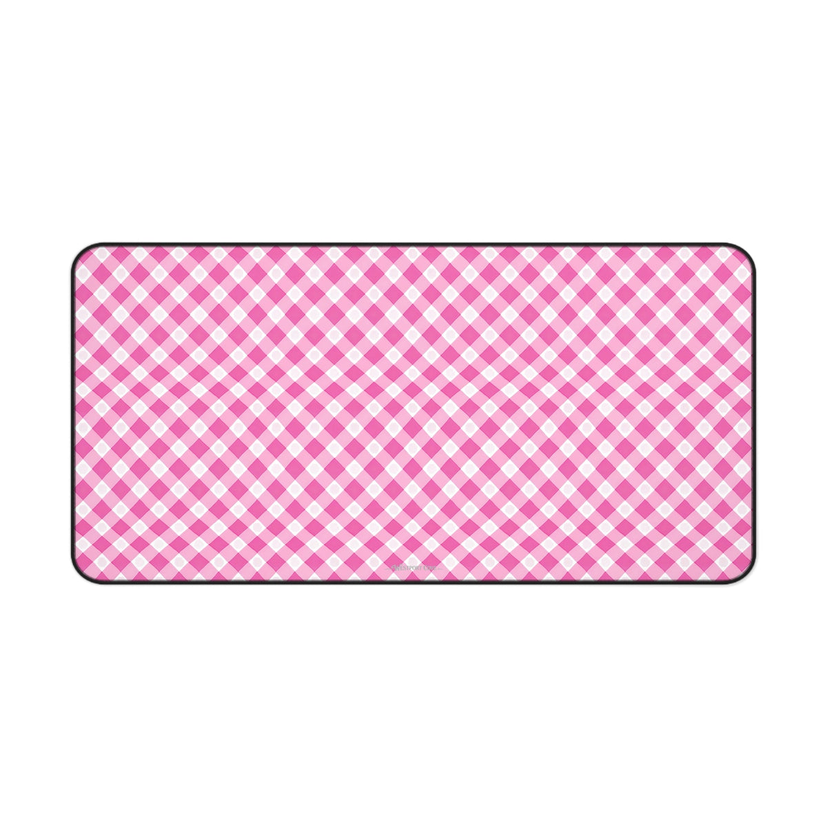Pink Gingham - Launch Pad - Desk Mat - Westport Cove
