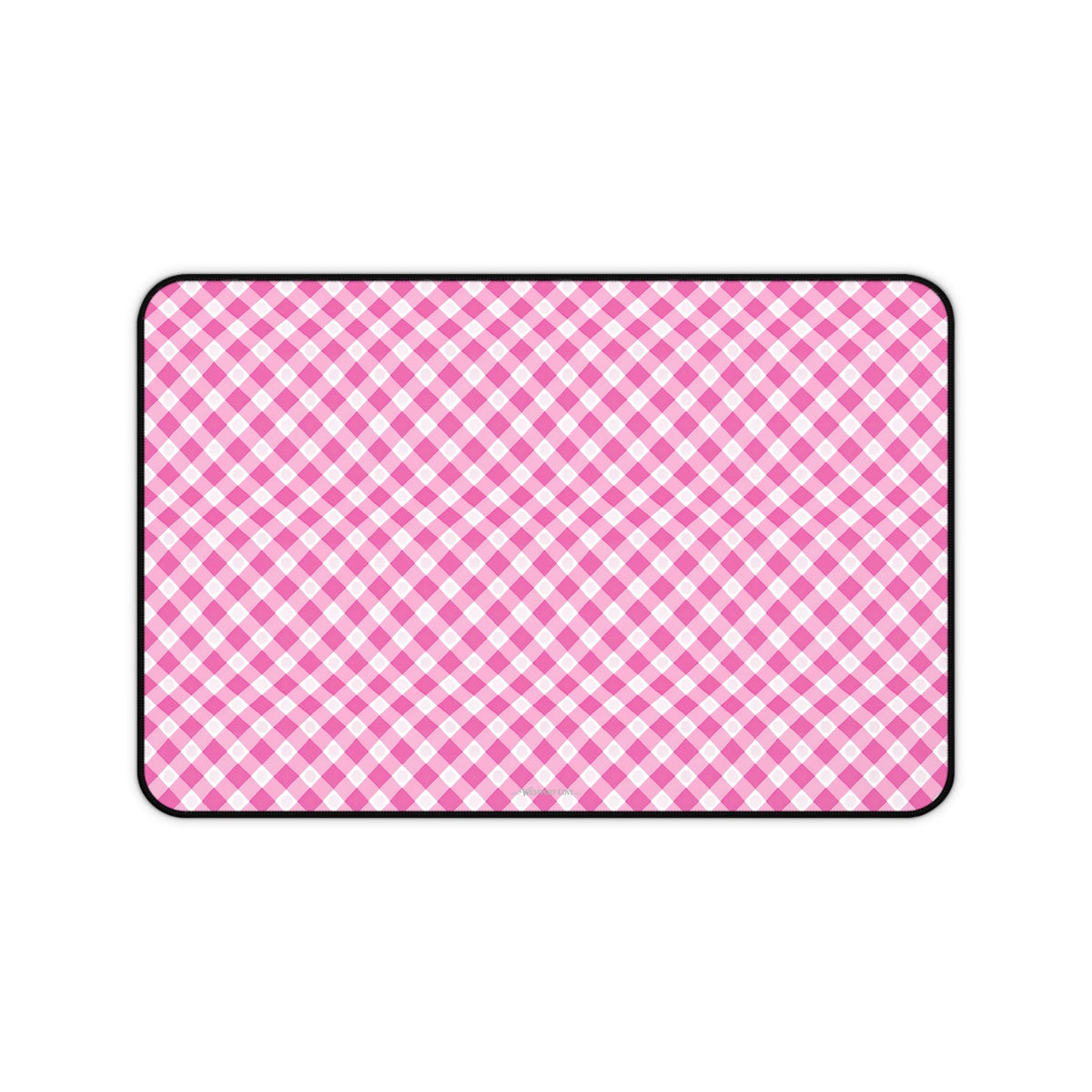 Pink Gingham - Launch Pad - Desk Mat - Westport Cove