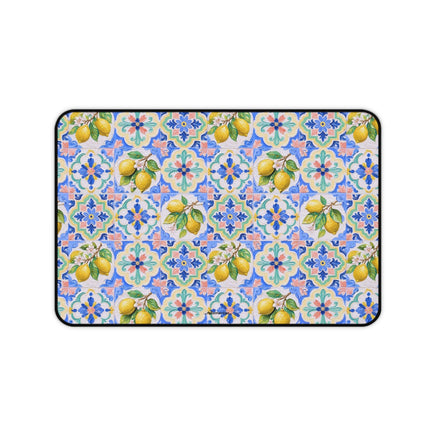 Santorini Lemon - Launch Pad - Desk Mat - Westport Cove