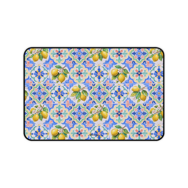 Santorini Lemon - Launch Pad - Desk Mat - Westport Cove
