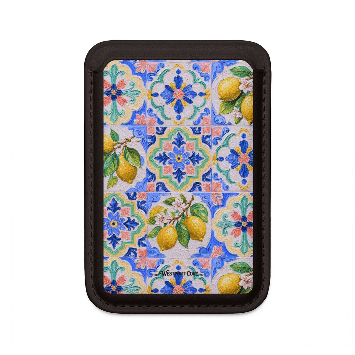Santorini Lemon - MagSafe Vegan Card Holder - Westport Cove