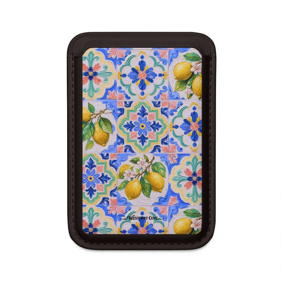Santorini Lemon - MagSafe Vegan Card Holder - Westport Cove