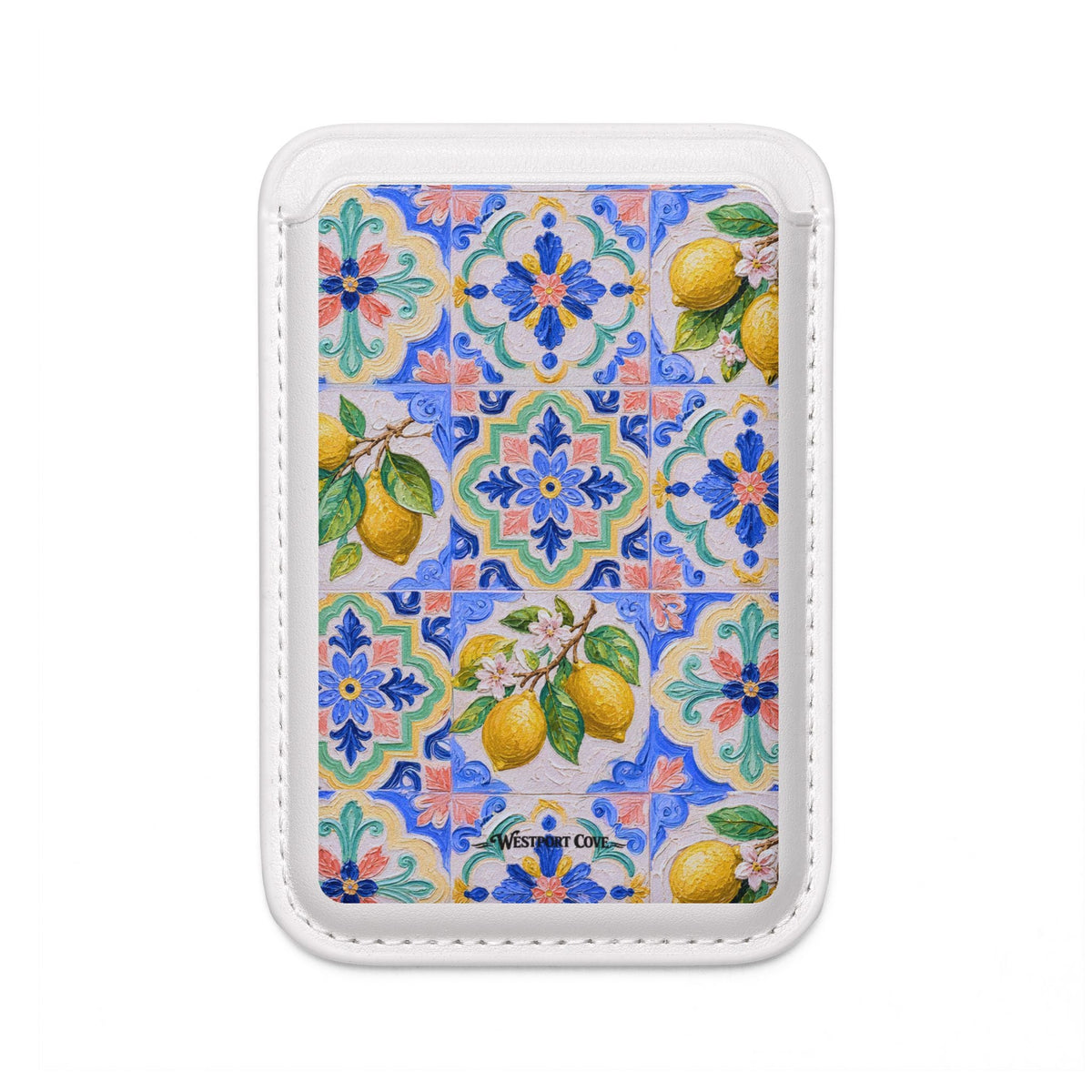 Santorini Lemon - MagSafe Vegan Card Holder - Westport Cove