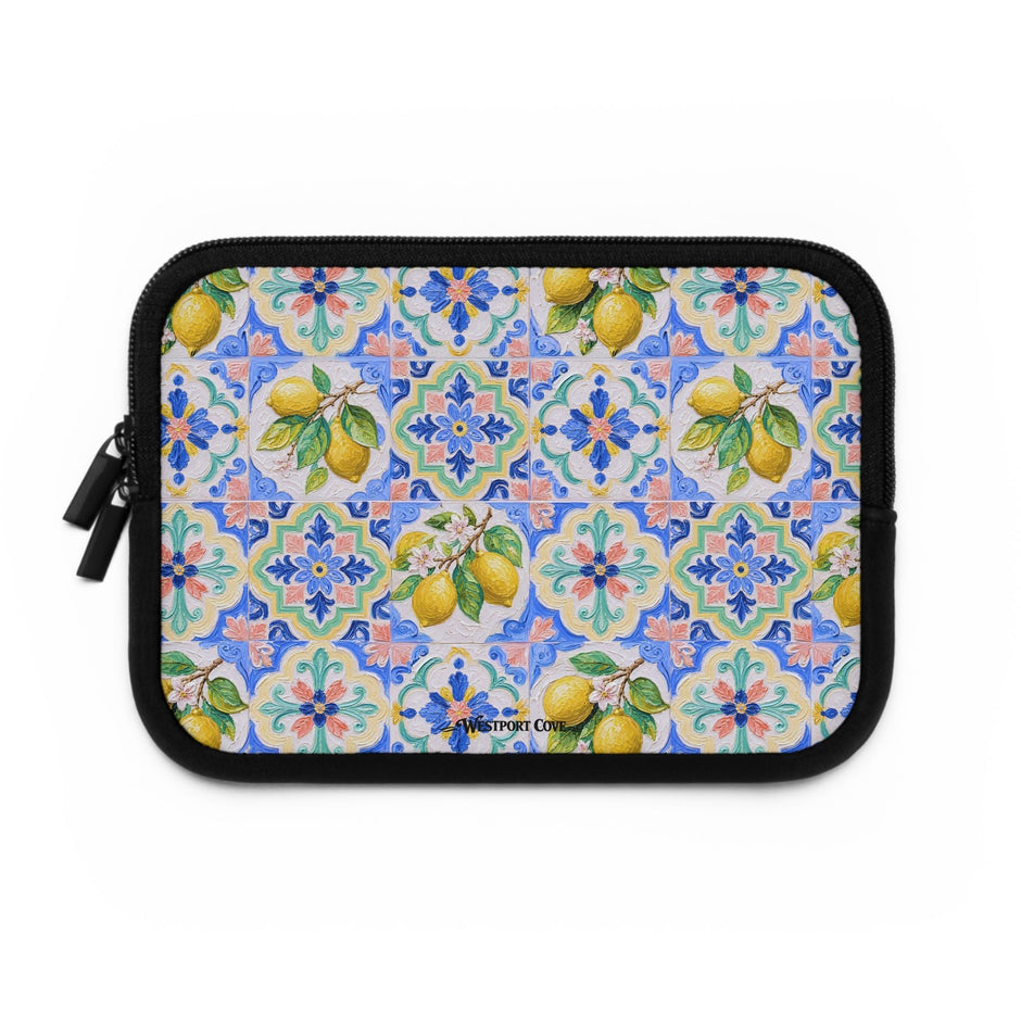 Santorini Lemon - Safe Harbor Laptop Sleeve - Westport Cove