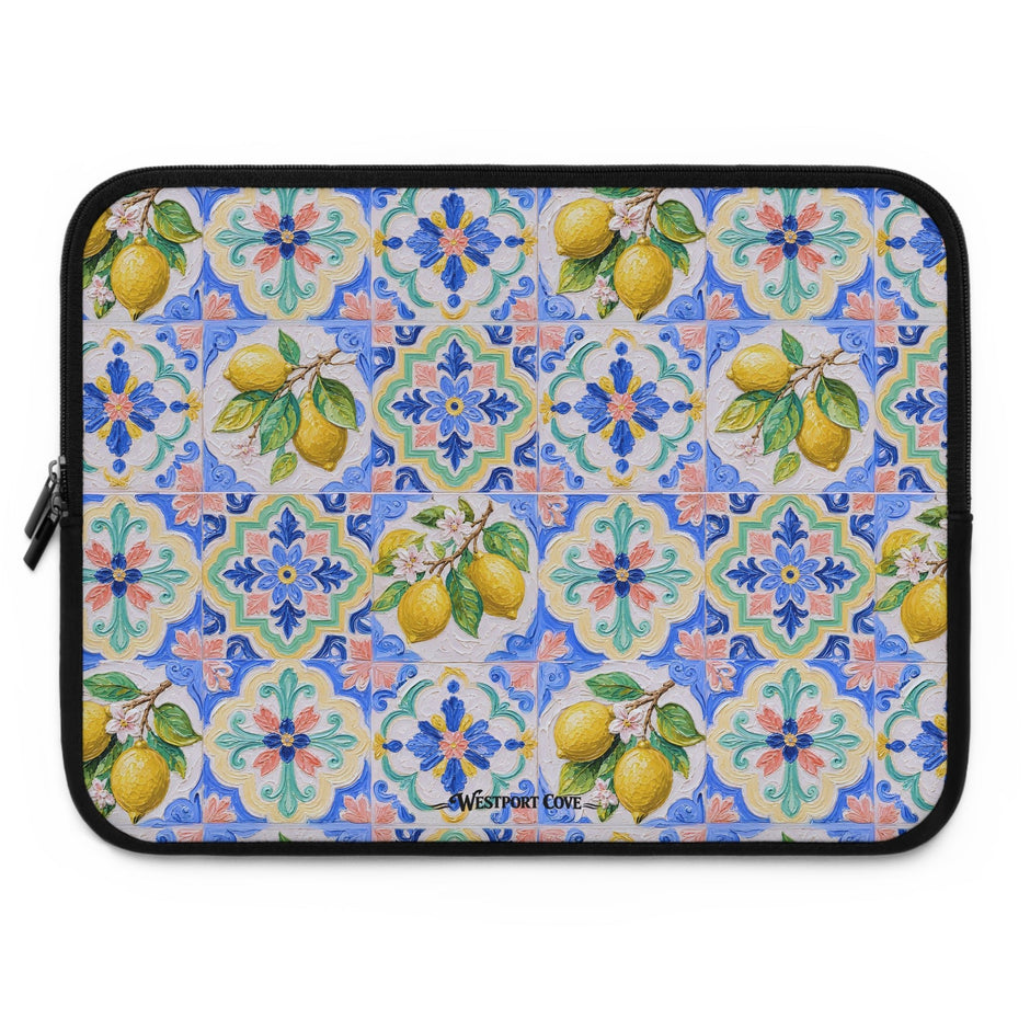 Santorini Lemon - Safe Harbor Laptop Sleeve - Westport Cove
