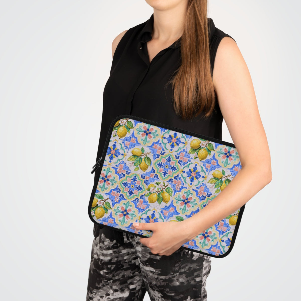 Santorini Lemon - Safe Harbor Laptop Sleeve - Westport Cove