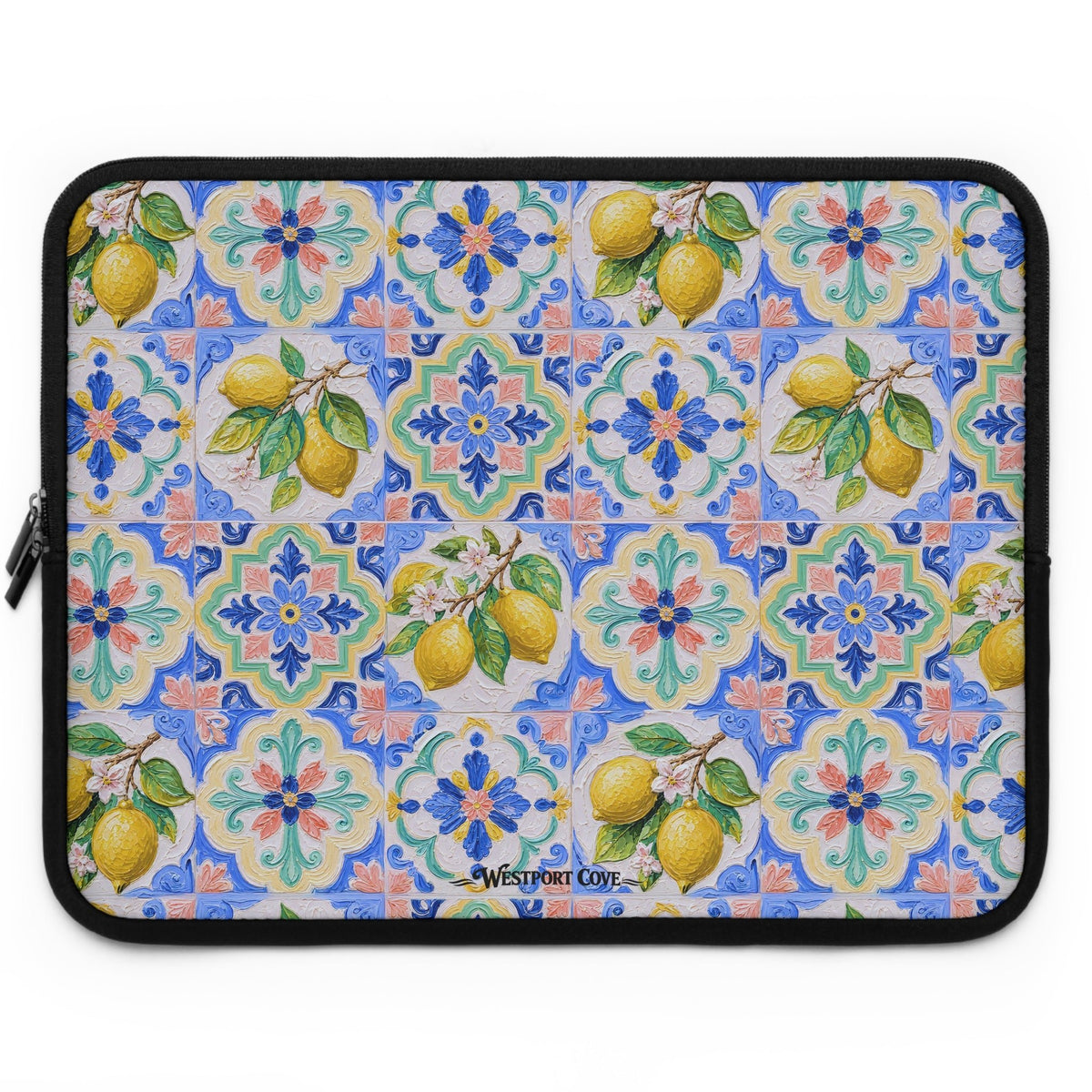 Santorini Lemon - Safe Harbor Laptop Sleeve - Westport Cove