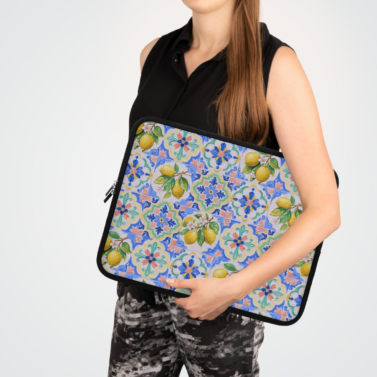 Santorini Lemon - Safe Harbor Laptop Sleeve - Westport Cove
