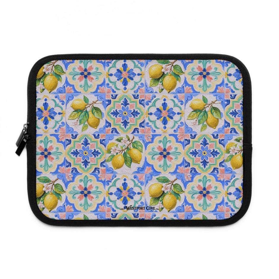 Santorini Lemon - Safe Harbor Laptop Sleeve - Westport Cove