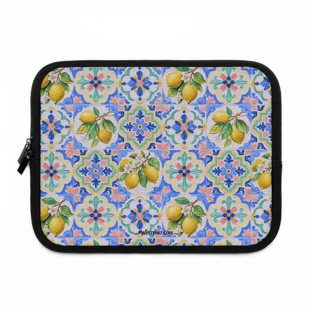 Santorini Lemon - Safe Harbor Laptop Sleeve - Westport Cove
