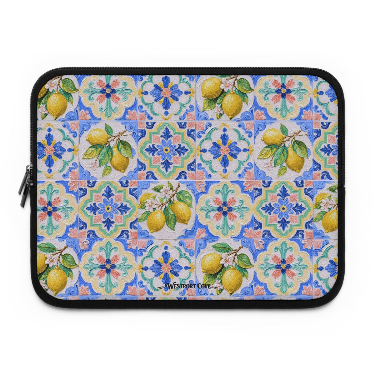 Santorini Lemon - Safe Harbor Laptop Sleeve - Westport Cove