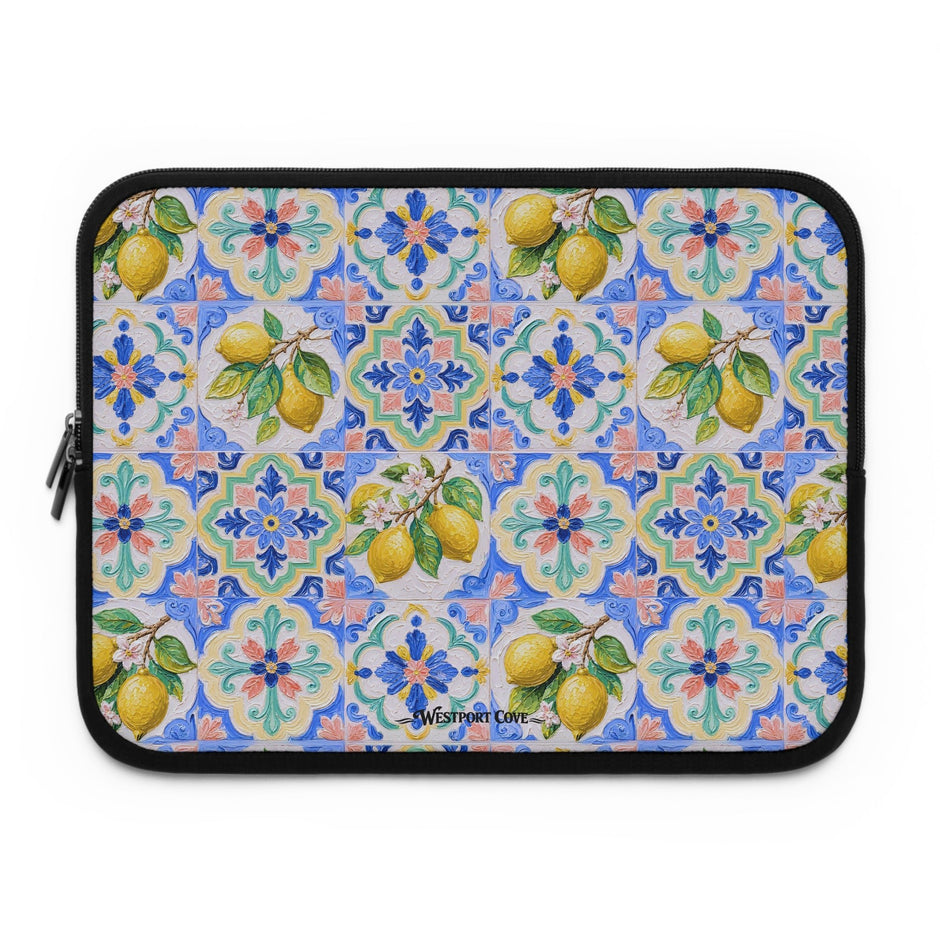 Santorini Lemon - Safe Harbor Laptop Sleeve - Westport Cove