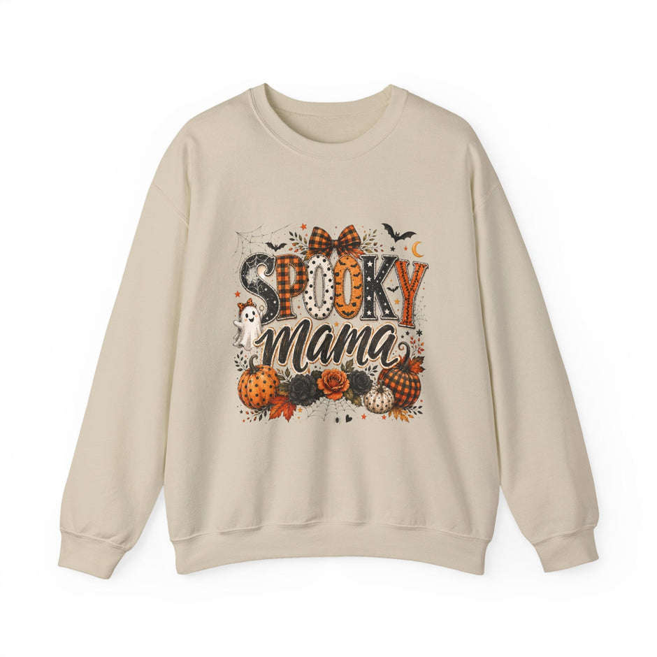 Spooky Mama Sweatshirt — Halloween Pumpkin Mom Crewneck - Westport Cove