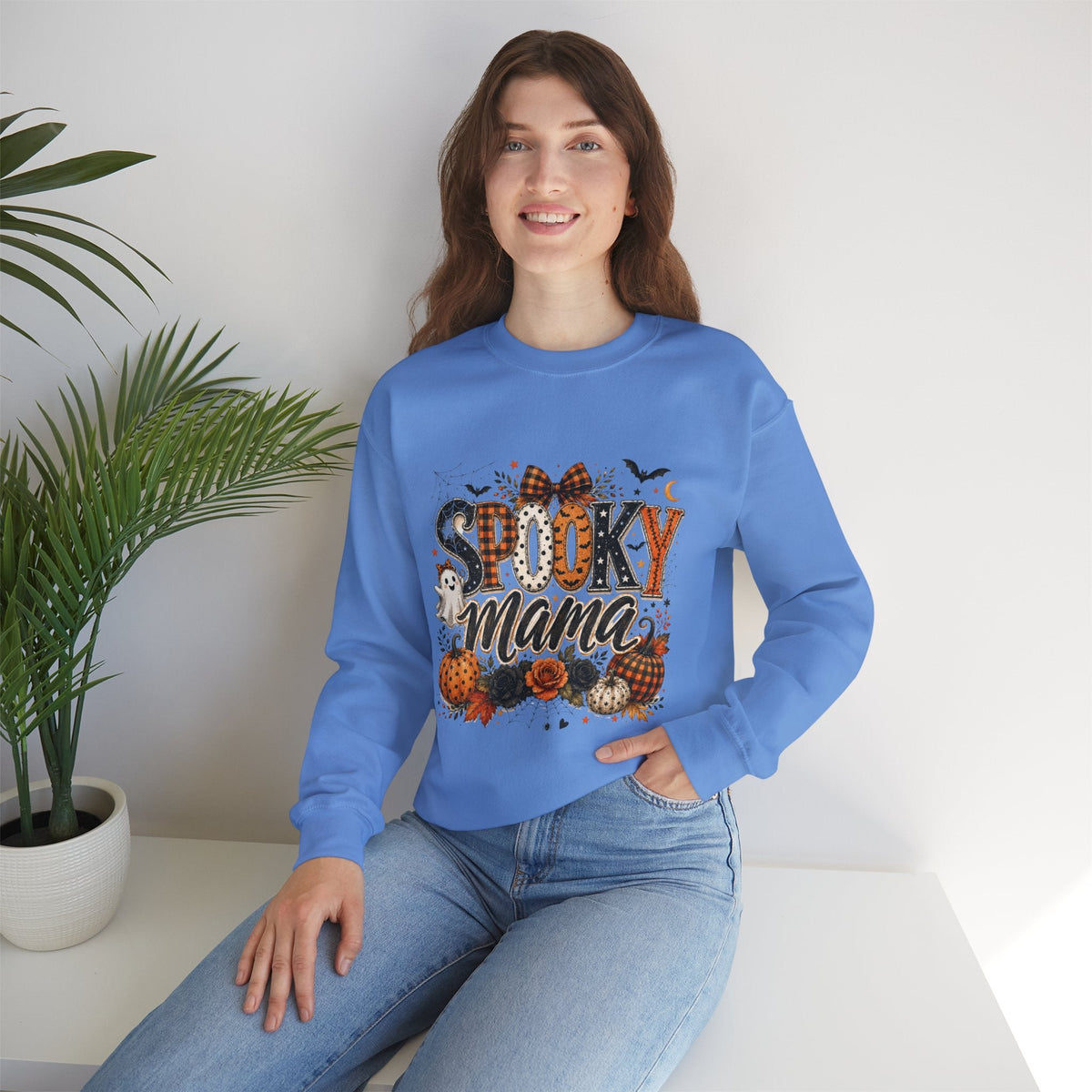 Spooky Mama Sweatshirt — Halloween Pumpkin Mom Crewneck - Westport Cove