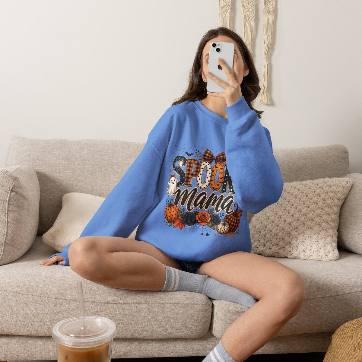 Spooky Mama Sweatshirt — Halloween Pumpkin Mom Crewneck - Westport Cove