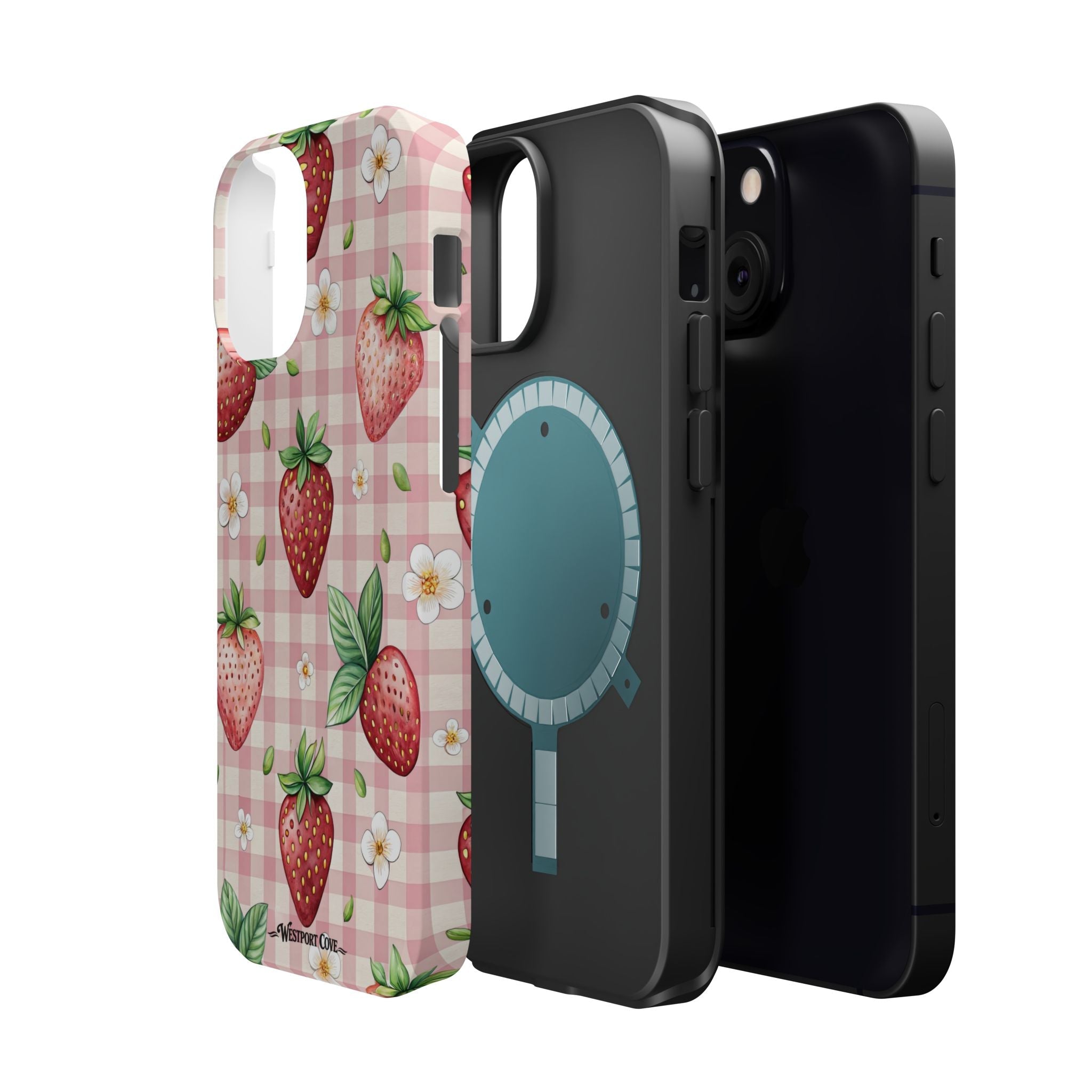 Strawberry Gingham - Extreme MagSafe Phone Case - Westport Cove