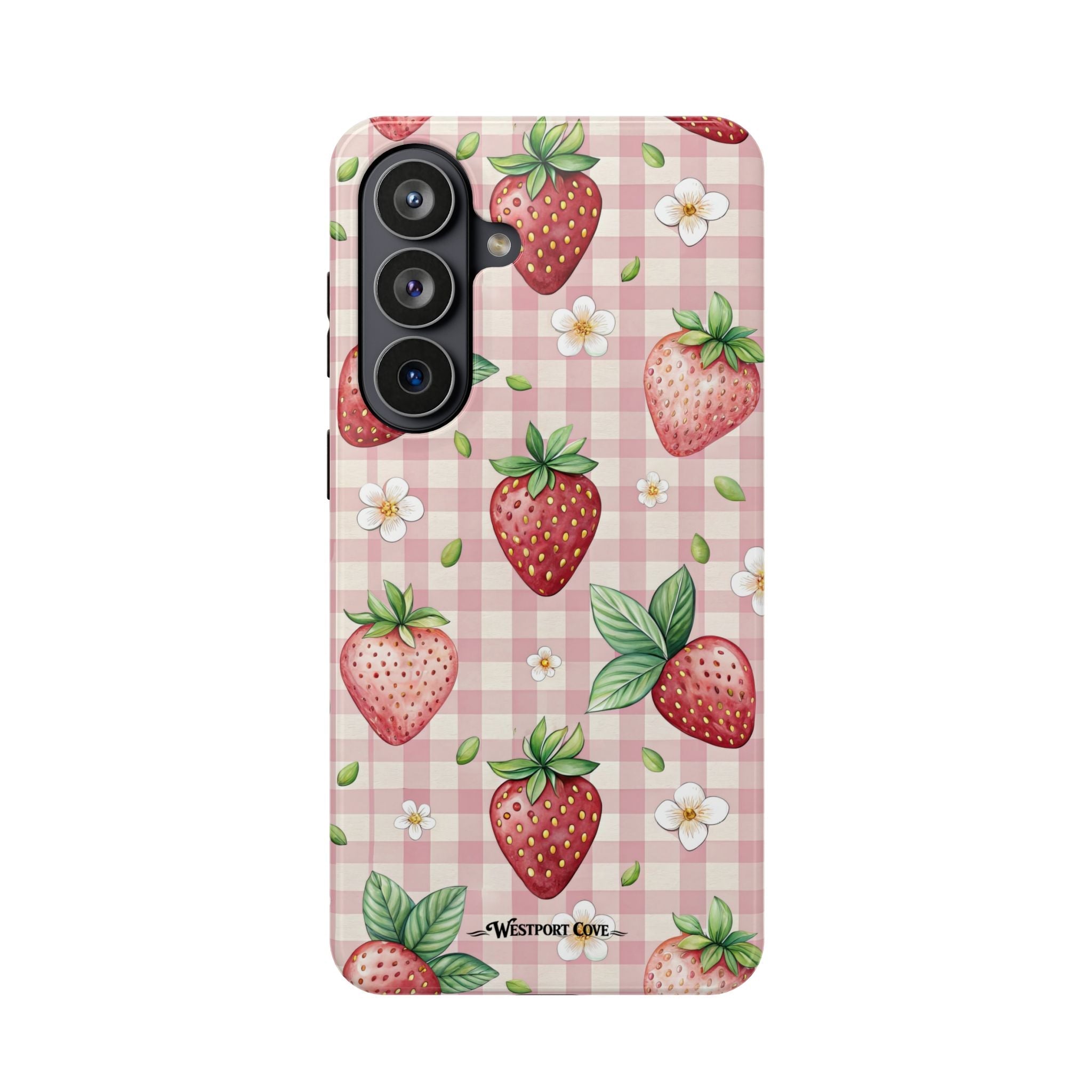 Strawberry Gingham - Extreme MagSafe Phone Case - Westport Cove