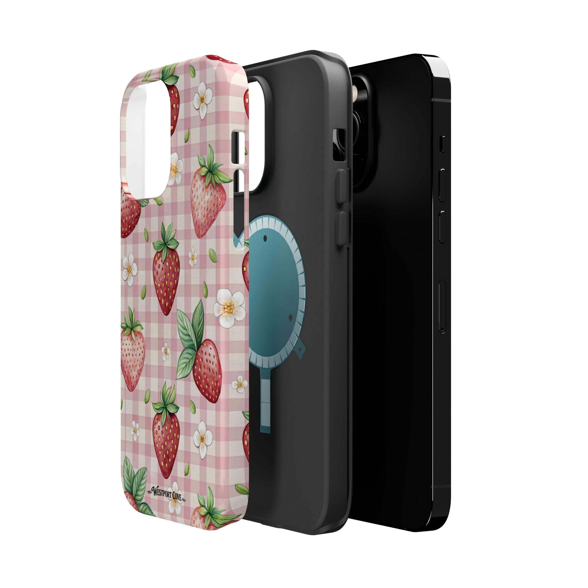 Strawberry Gingham - Extreme MagSafe Phone Case - Westport Cove