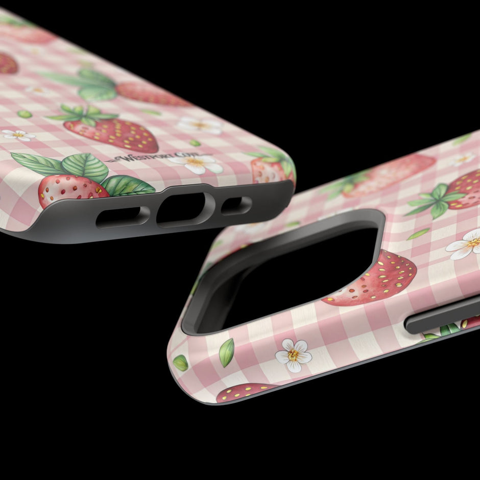 Strawberry Gingham - Extreme MagSafe Phone Case - Westport Cove