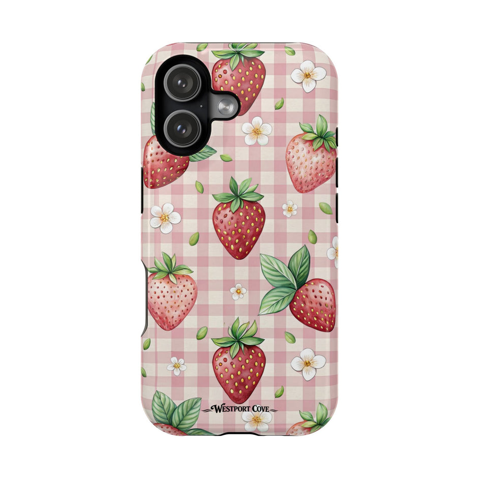 Strawberry Gingham - Extreme MagSafe Phone Case - Westport Cove
