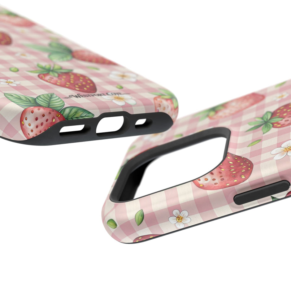 Strawberry Gingham - Extreme MagSafe Phone Case - Westport Cove