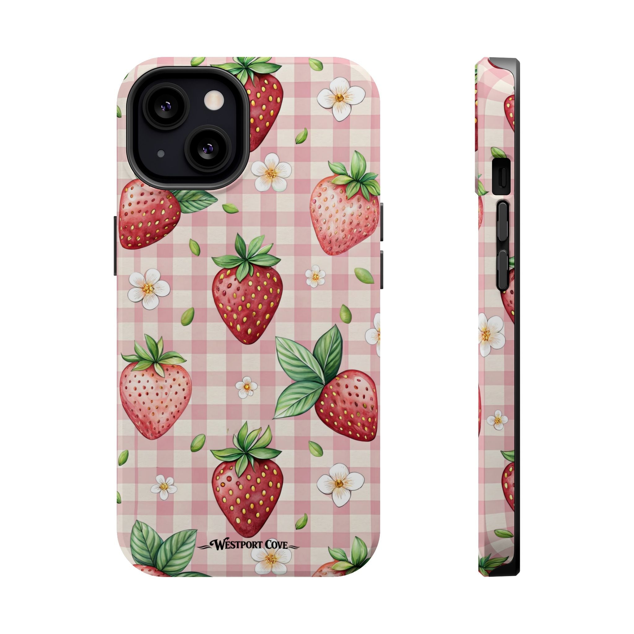 Strawberry Gingham - Extreme MagSafe Phone Case - Westport Cove