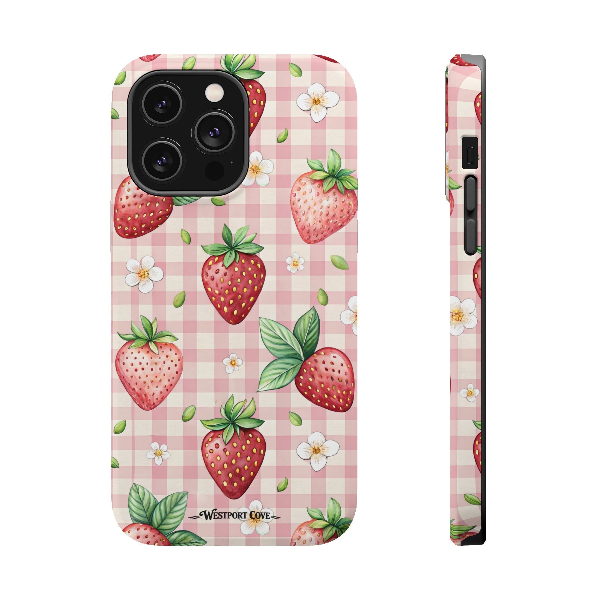 Strawberry Gingham - Extreme MagSafe Phone Case - Westport Cove