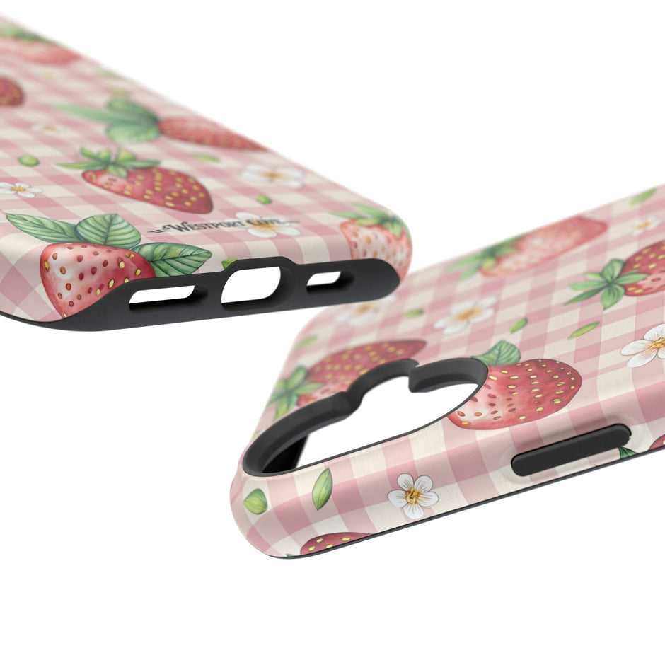 Strawberry Gingham - Extreme MagSafe Phone Case - Westport Cove