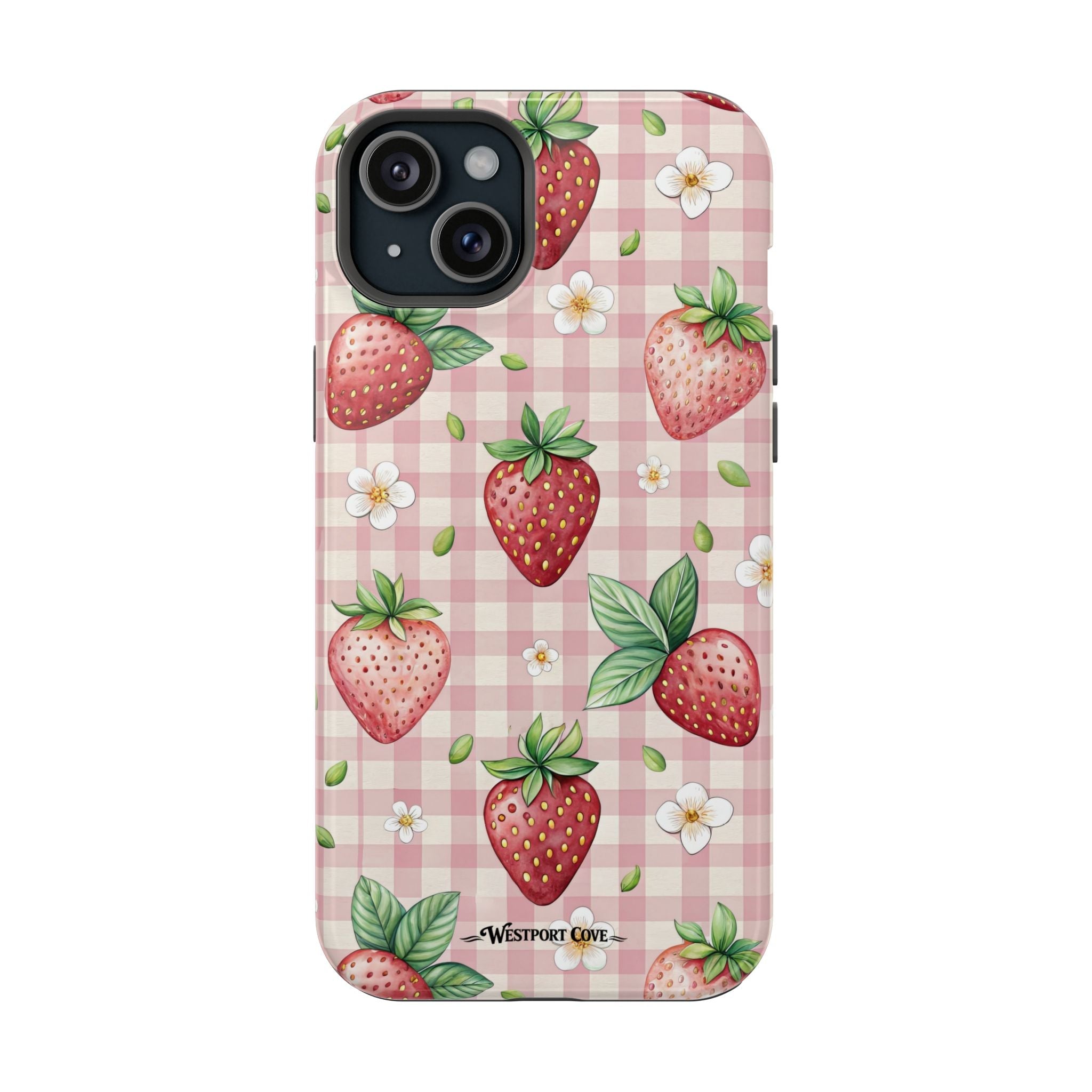 Strawberry Gingham - Extreme MagSafe Phone Case - Westport Cove