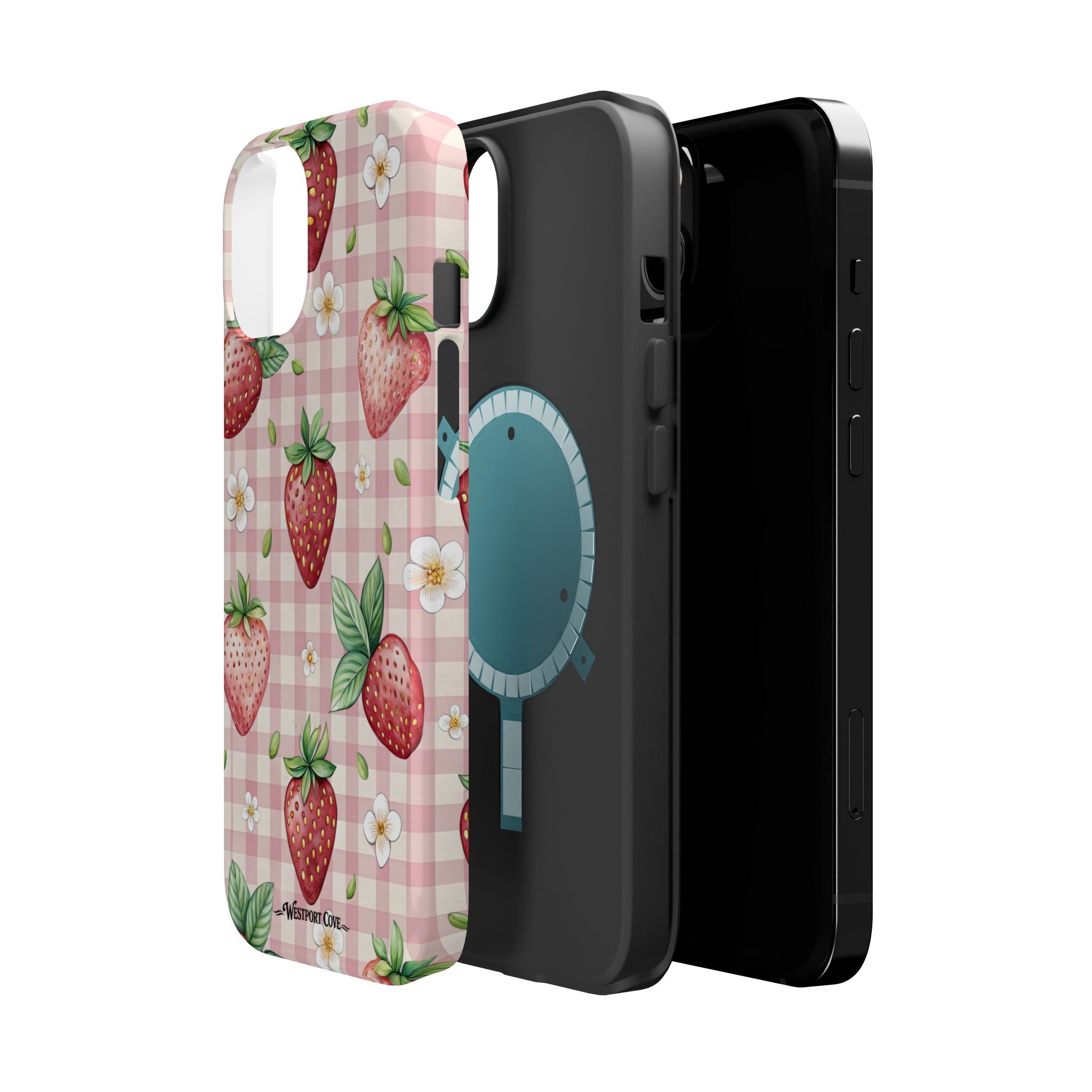 Strawberry Gingham - Extreme MagSafe Phone Case - Westport Cove