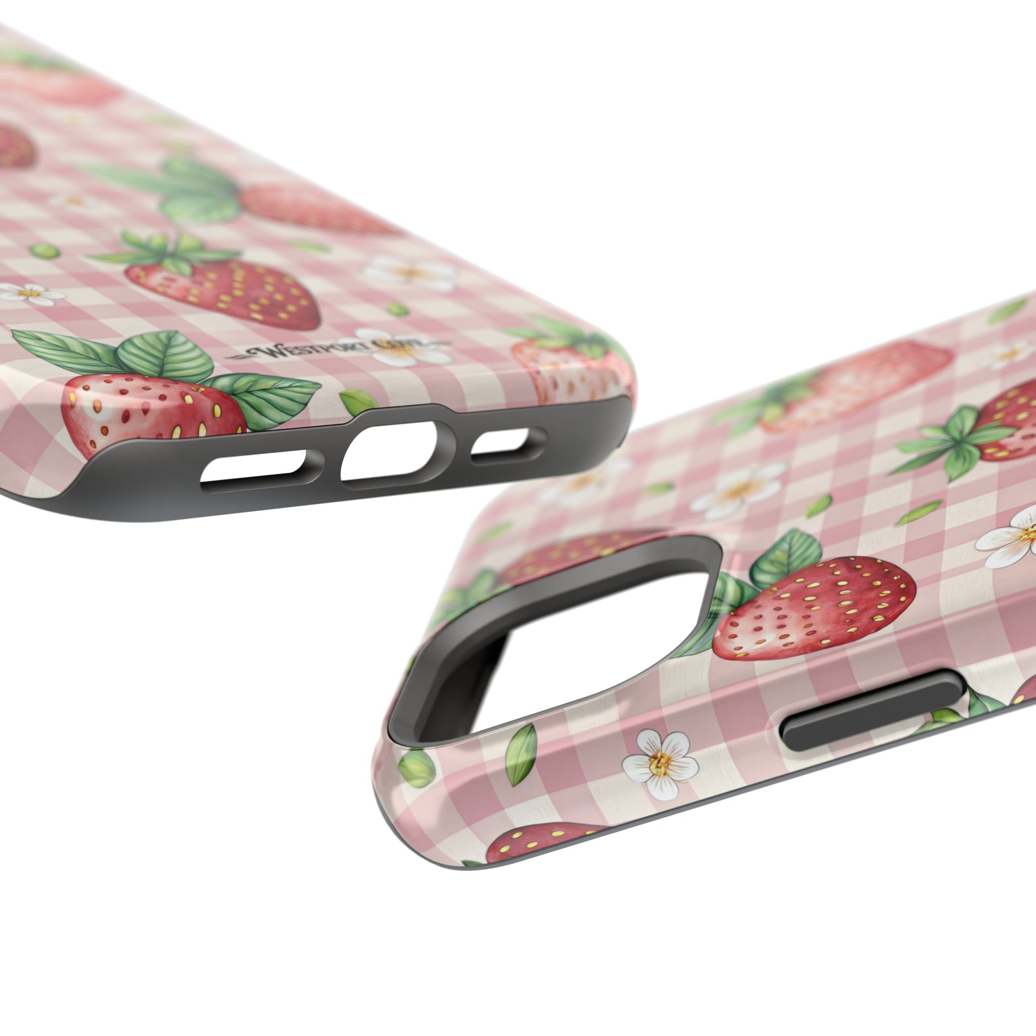 Strawberry Gingham - Extreme MagSafe Phone Case - Westport Cove