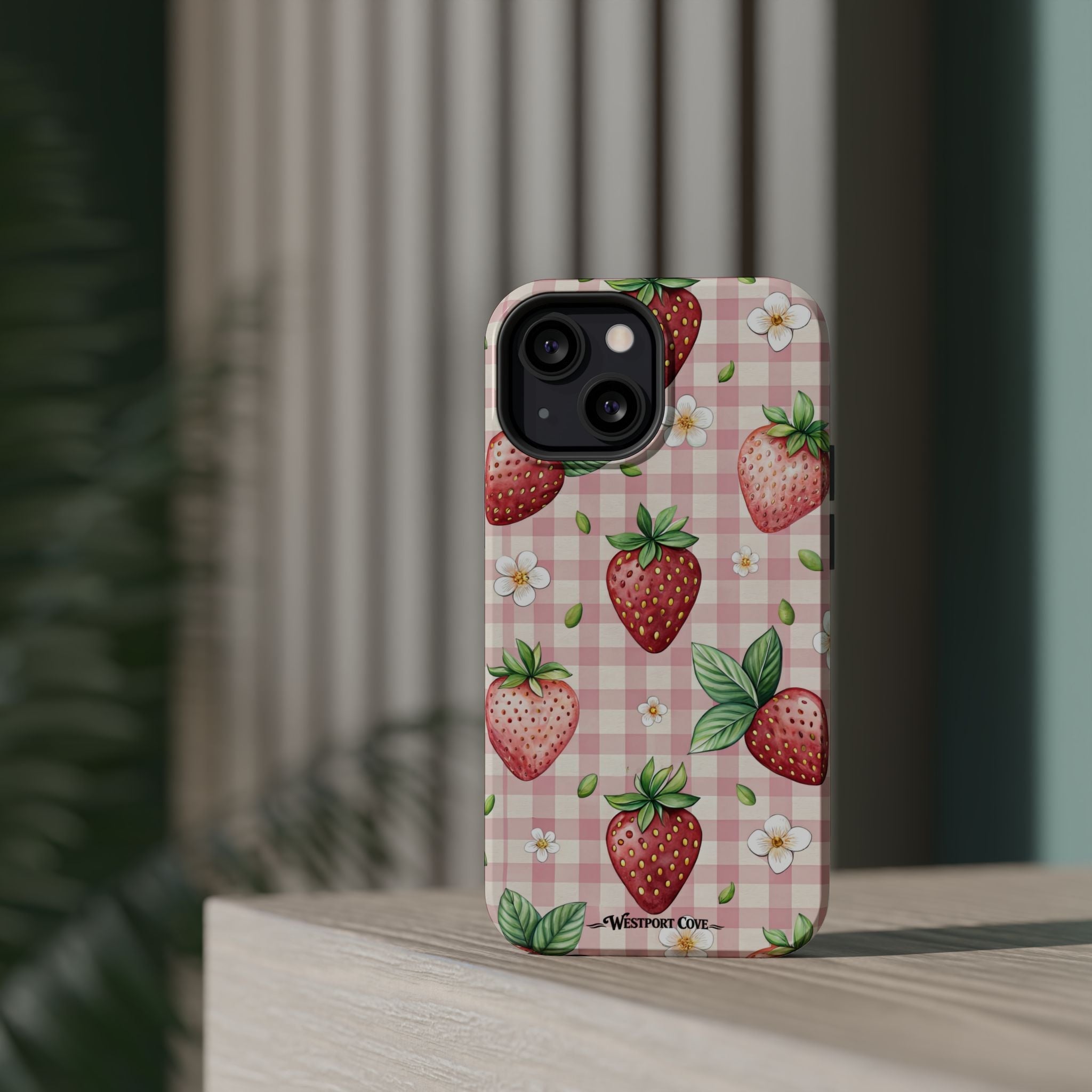 Strawberry Gingham - Extreme MagSafe Phone Case - Westport Cove