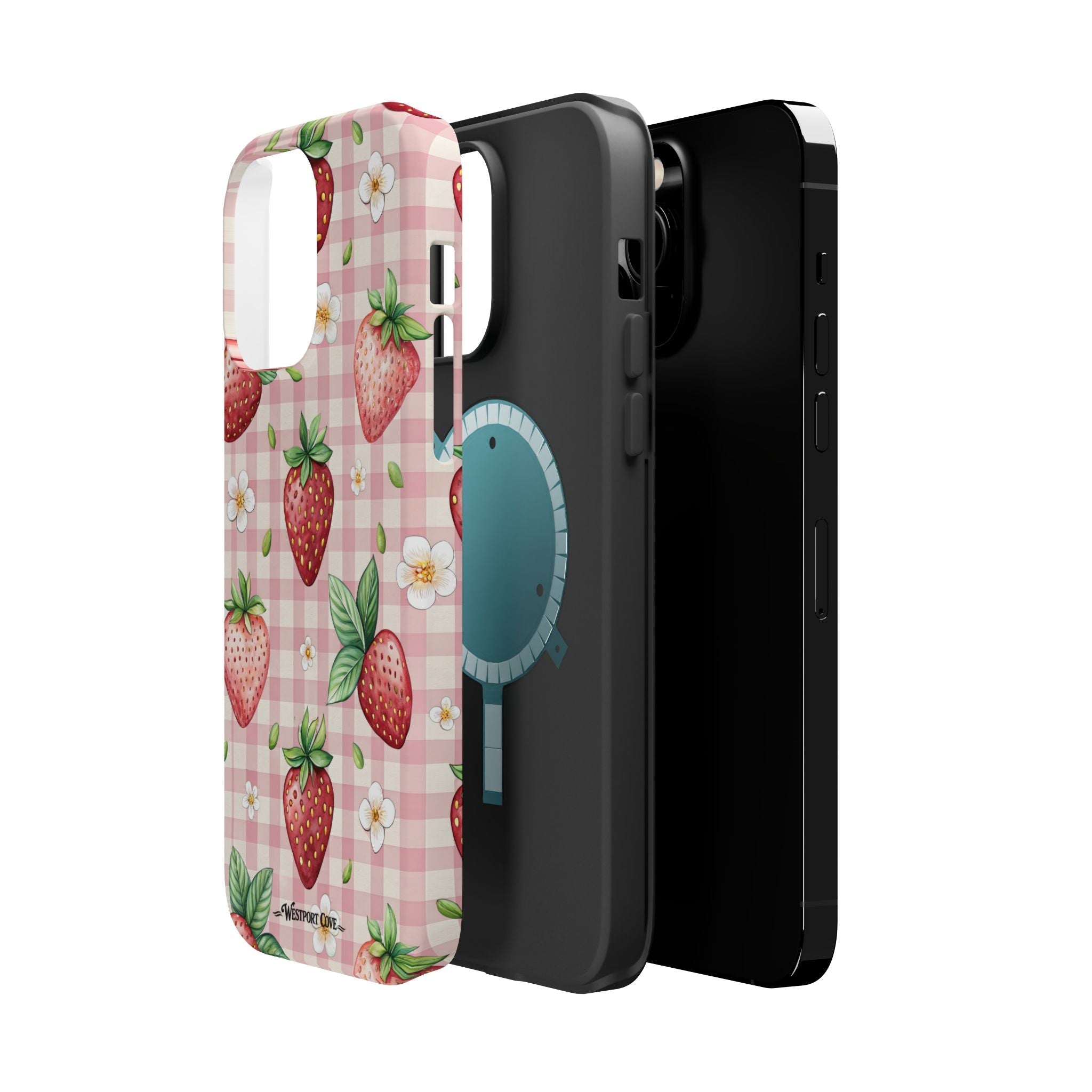 Strawberry Gingham - Extreme MagSafe Phone Case - Westport Cove