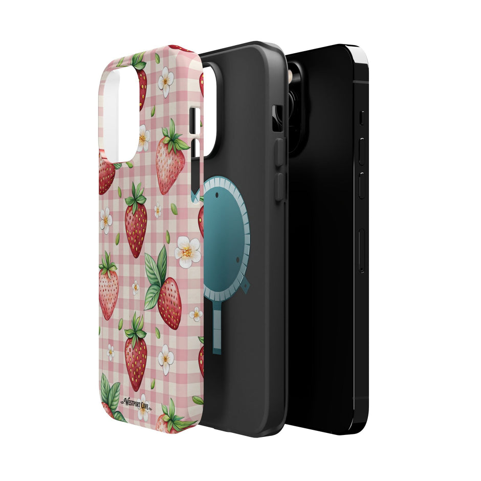 Strawberry Gingham - Extreme MagSafe Phone Case - Westport Cove