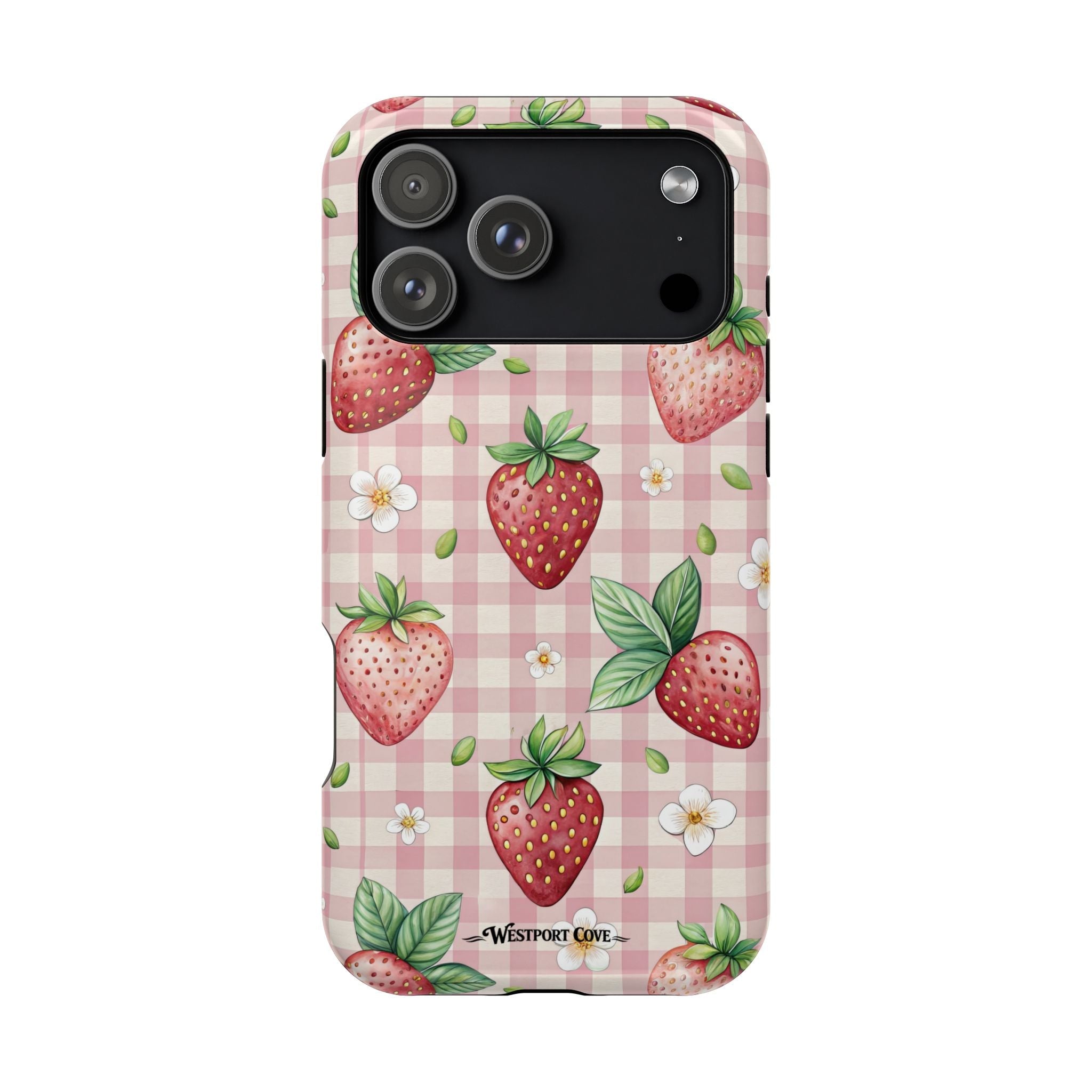Strawberry Gingham - Extreme MagSafe Phone Case - Westport Cove