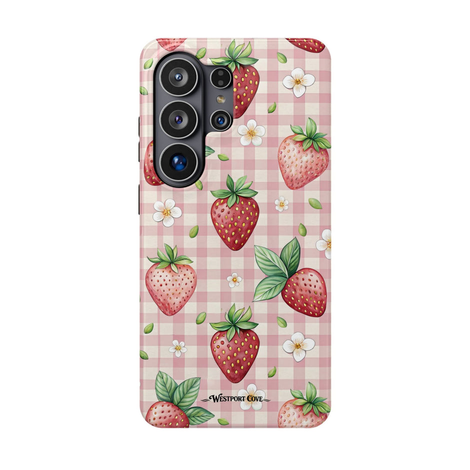 Strawberry Gingham - Extreme MagSafe Phone Case - Westport Cove